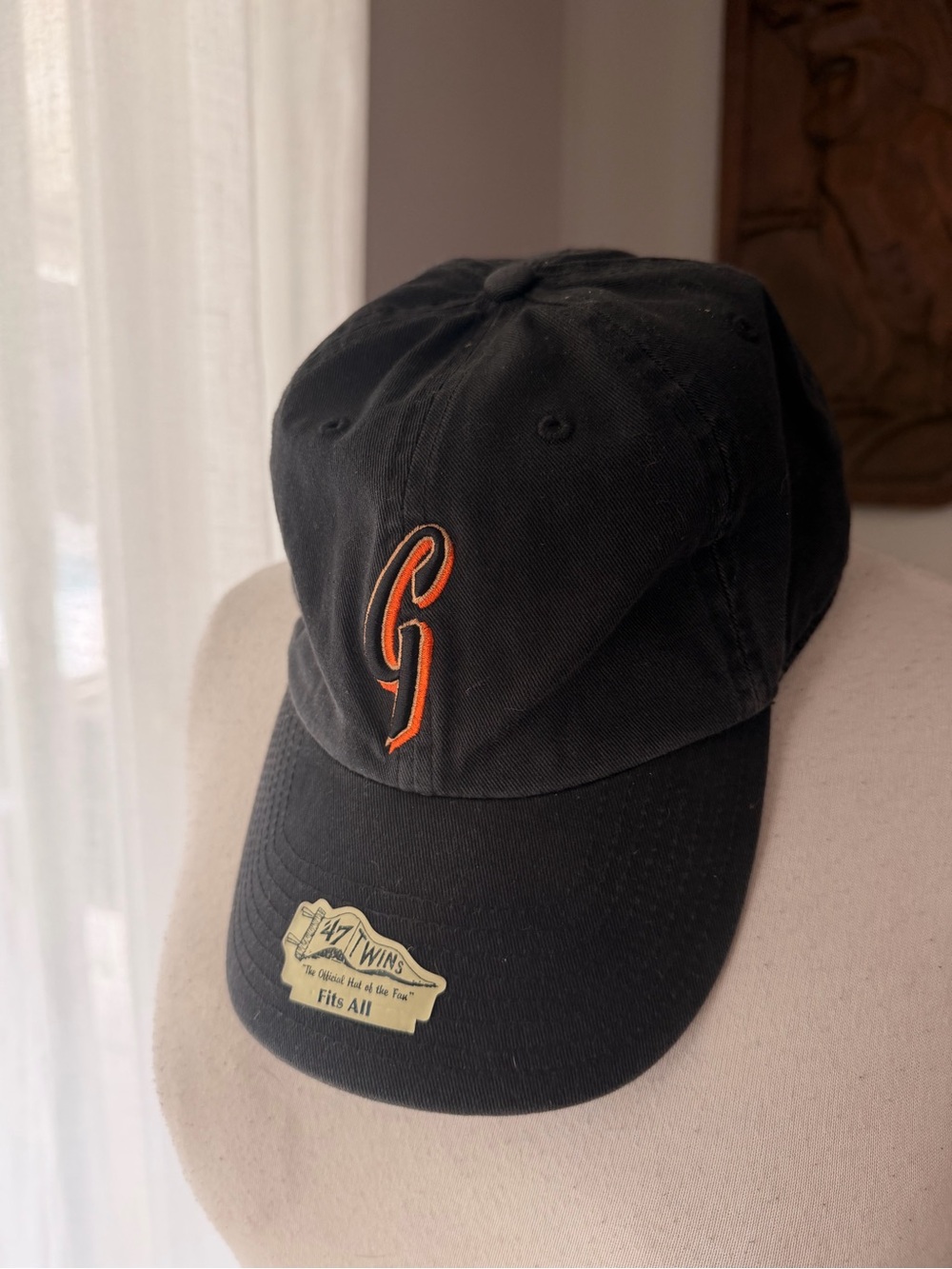 San Francisco Giants '47 Brand Adjustable Strapback Baseball Cap Black